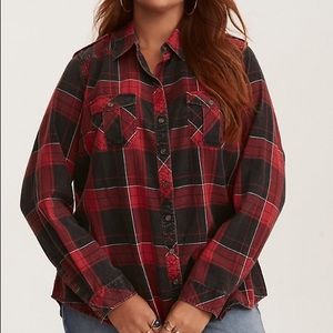 Torrid plaid shirt